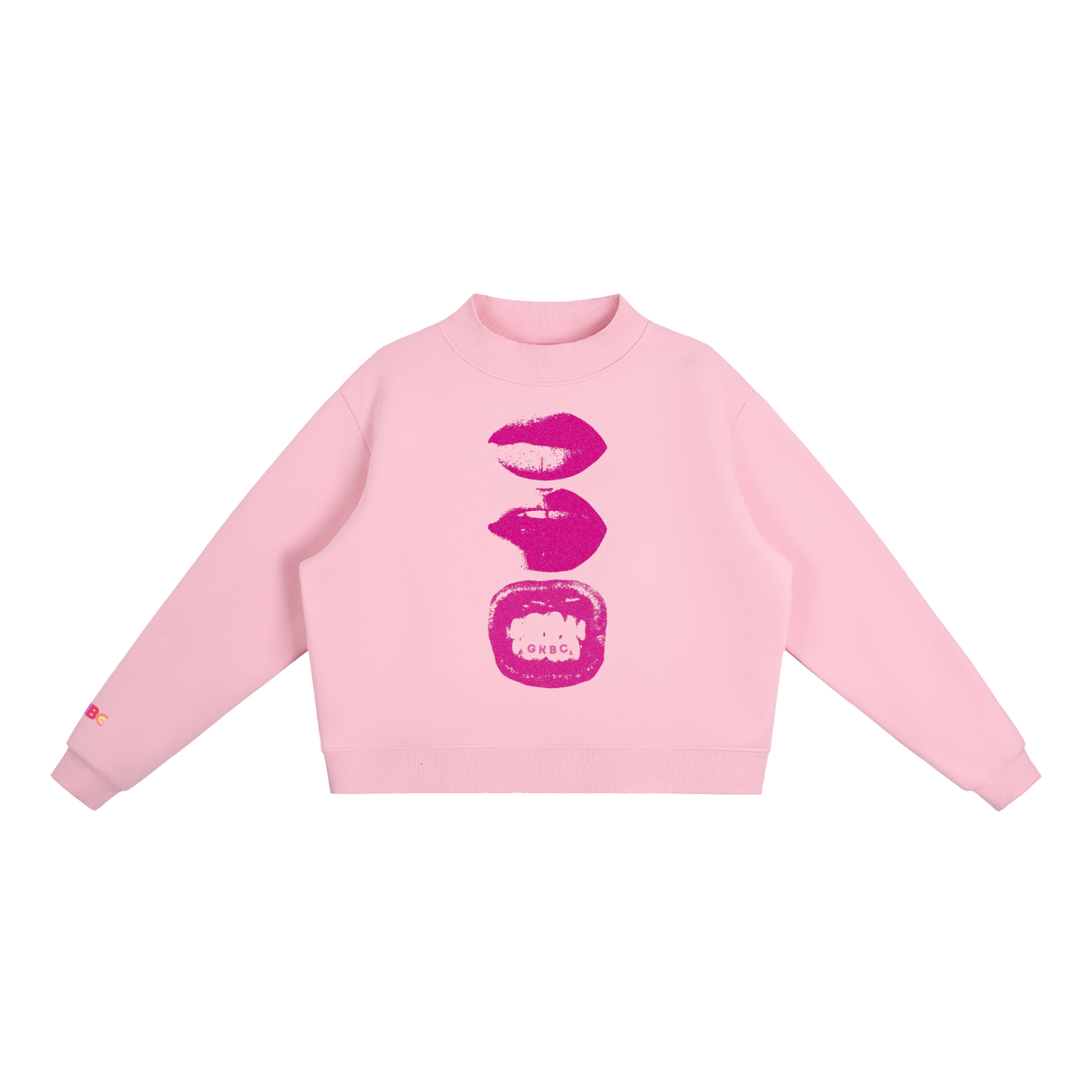 GKBC Kiss Me Mock-Neck Sweatshirt